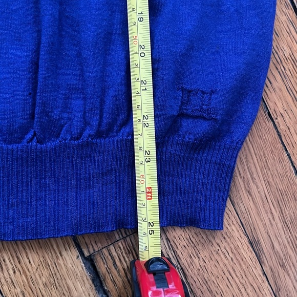 Wool Silk Blend Tank Top in Royal Blue - Picture 3 of 5